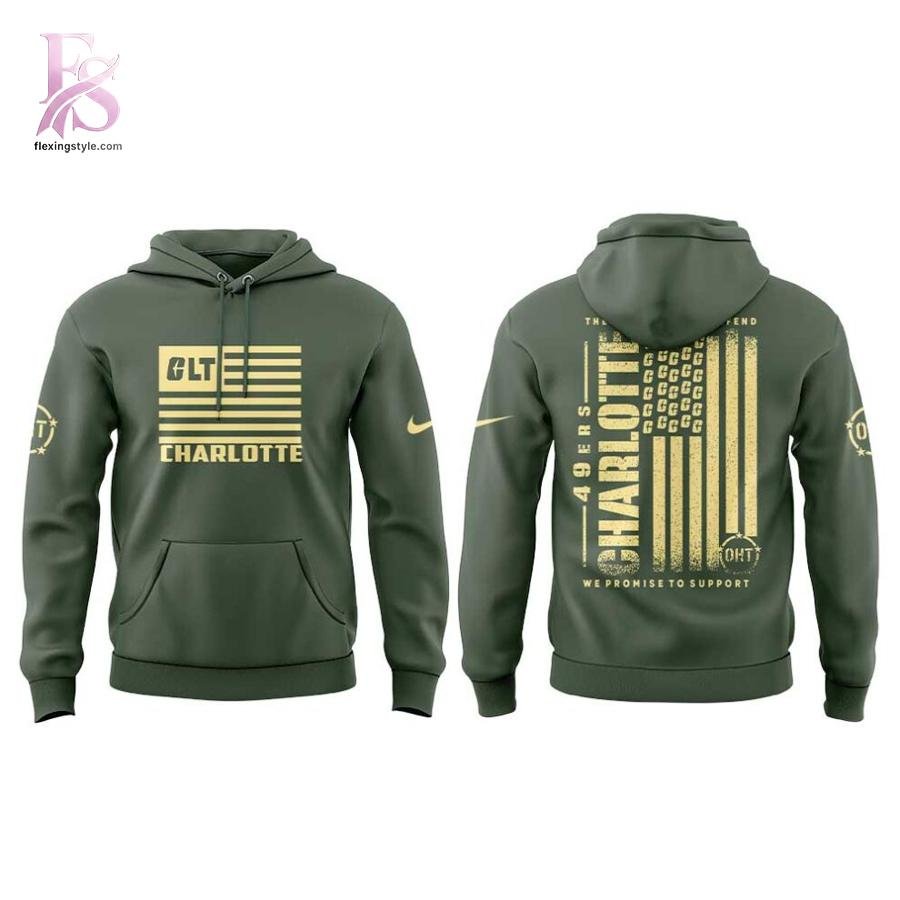 Charlotte Football Military Appreciation Game 2025 Hoodie