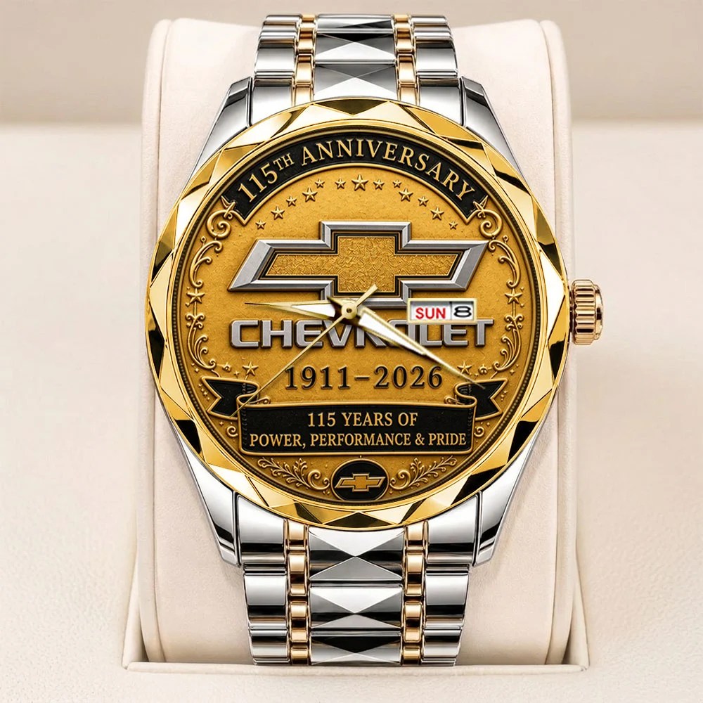 Chevrolet 115th Anniversary Alloy Luxury Quartz Watch – TANTN24929