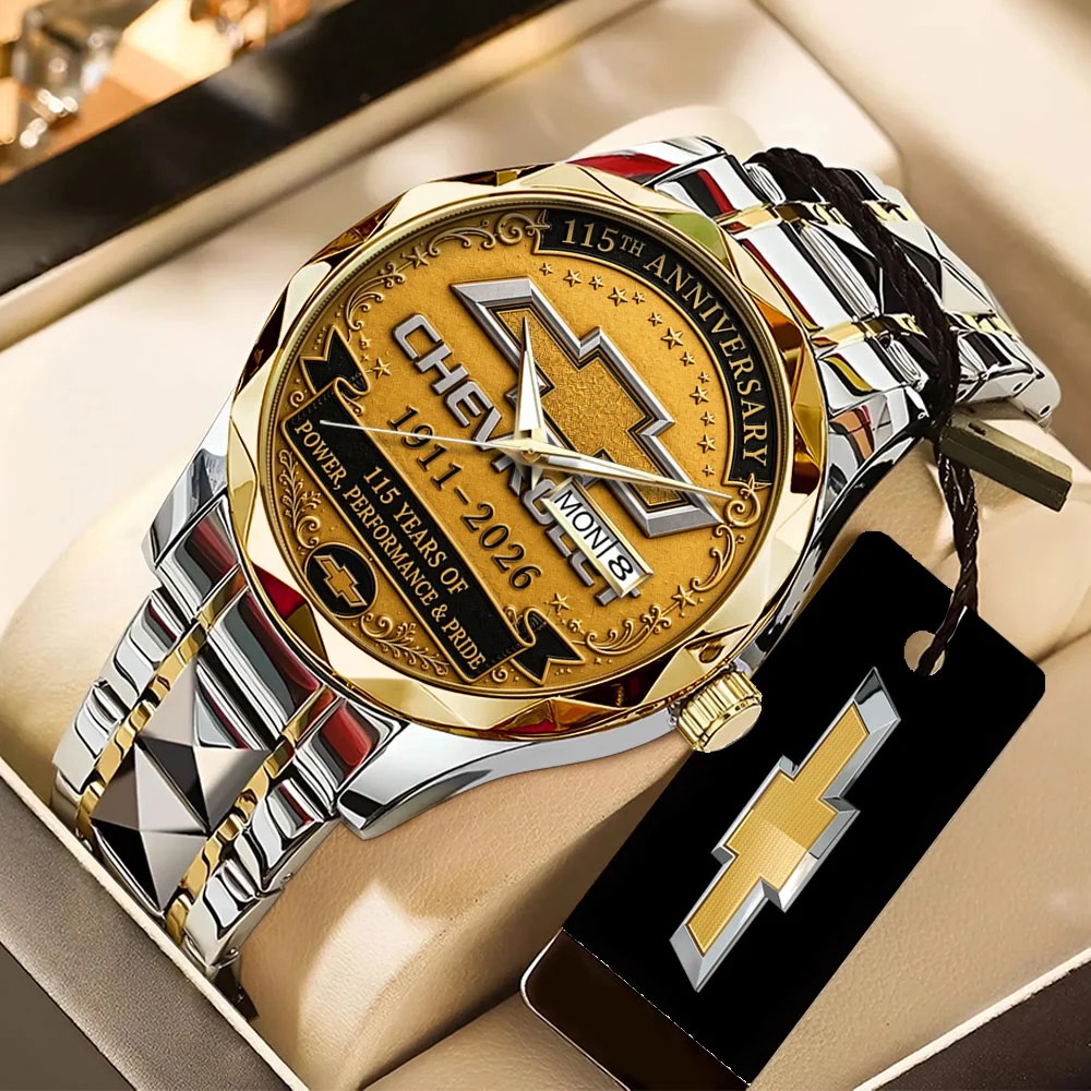 Chevrolet 115th Anniversary Alloy Luxury Quartz Watch – TANTN24929
