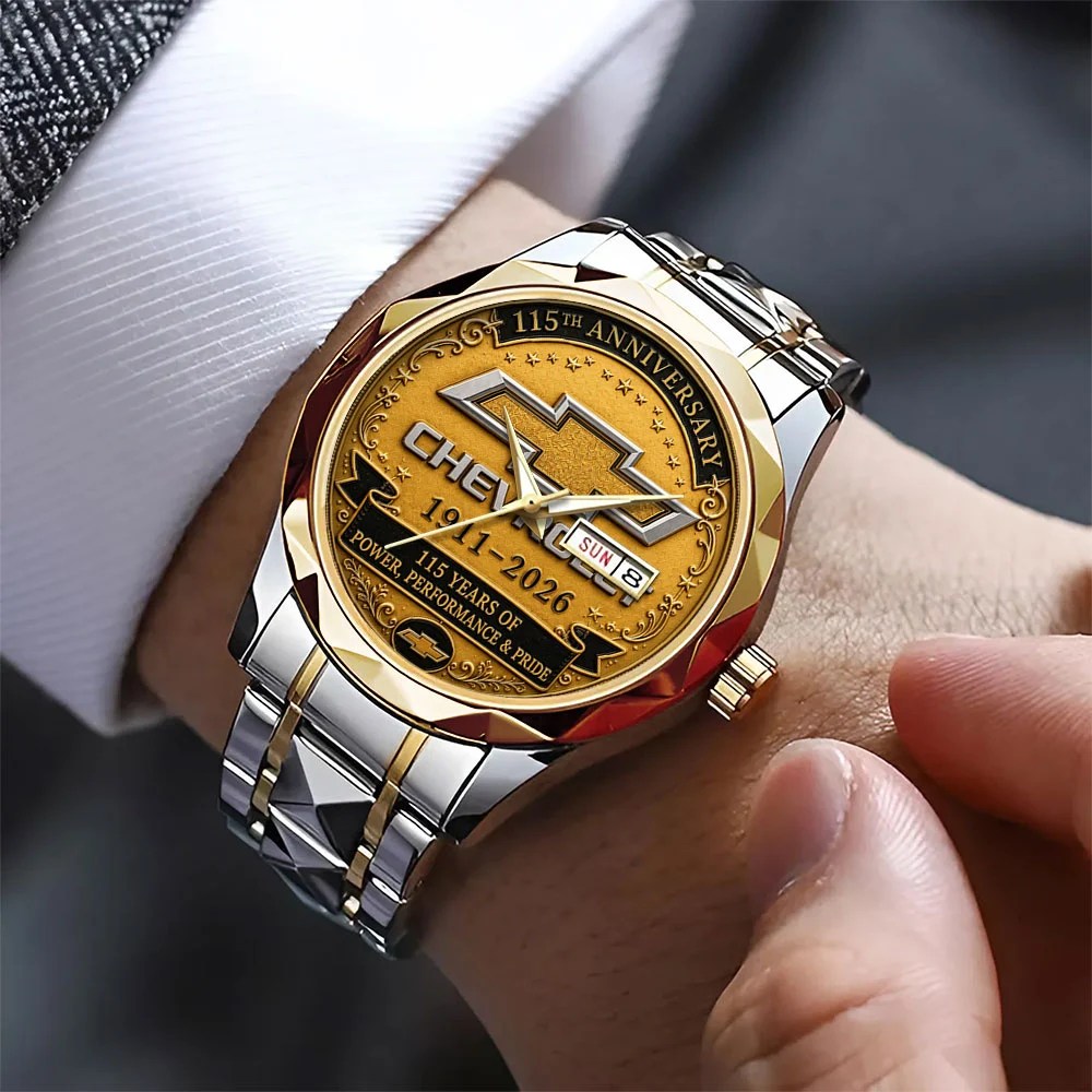 Chevrolet 115th Anniversary Alloy Luxury Quartz Watch – TANTN24929