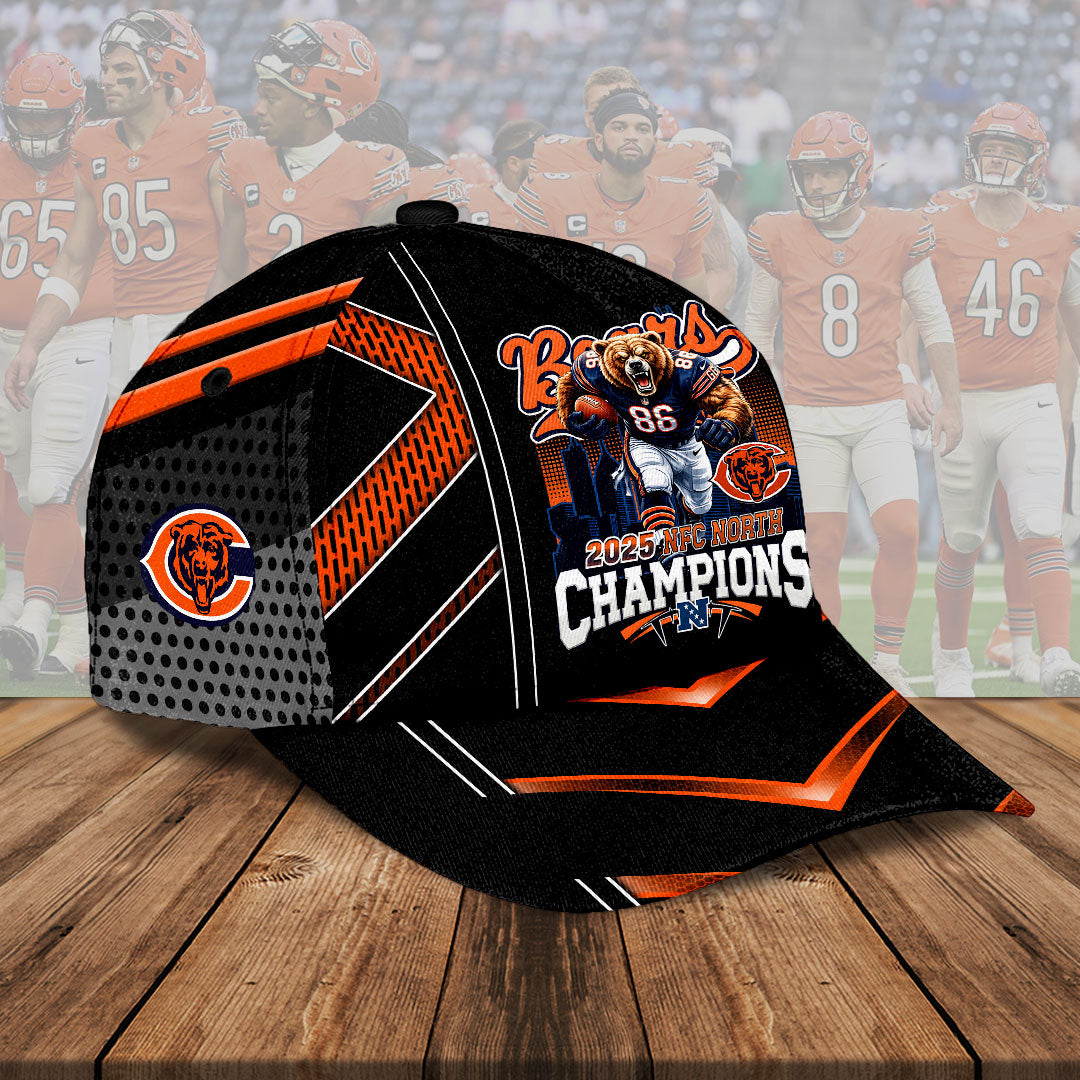 Chicago Bears 2025 NFC North Champions Classic Cap – HOATT15409