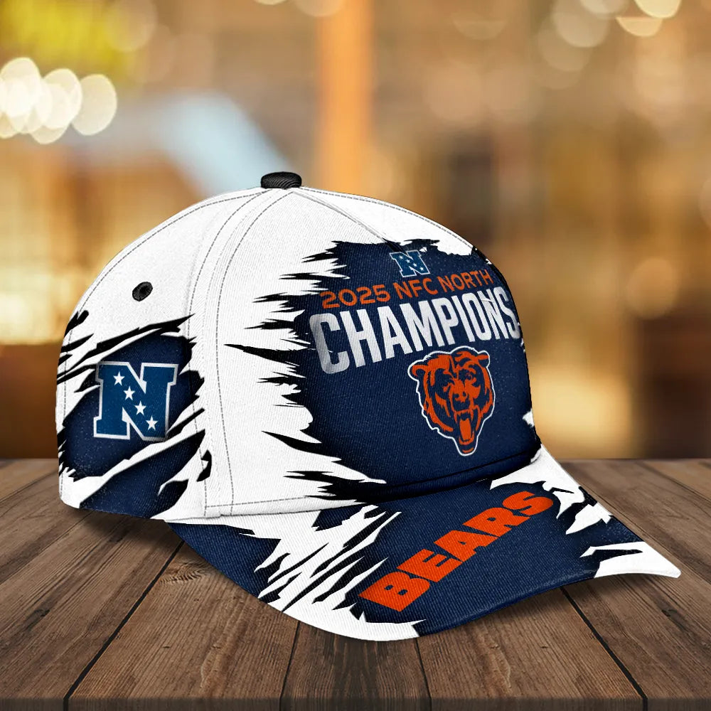 Chicago Bears 2025 NFC North Champions Classic Cap – MAITM14369