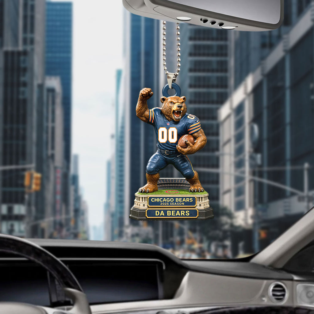Chicago Bears 2025 Season Custom shape 2-sided Acrylic Car Ornament – HOATT13664
