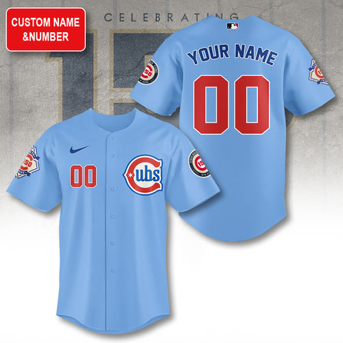 Personalized Chicago Cubs 150th Anniversary Baseball Jersey – TANTN21332