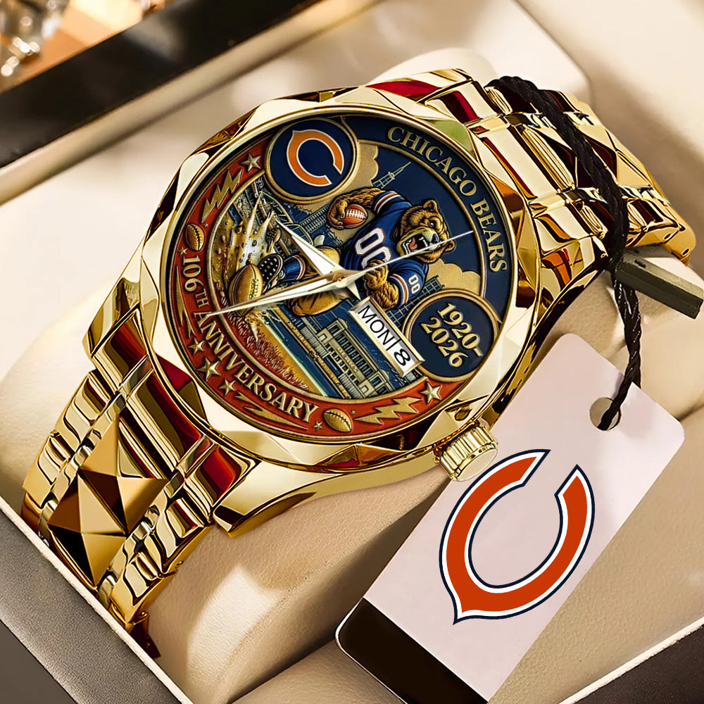 Chicago Bears Alloy Luxury Quartz Watch – TANTN20197