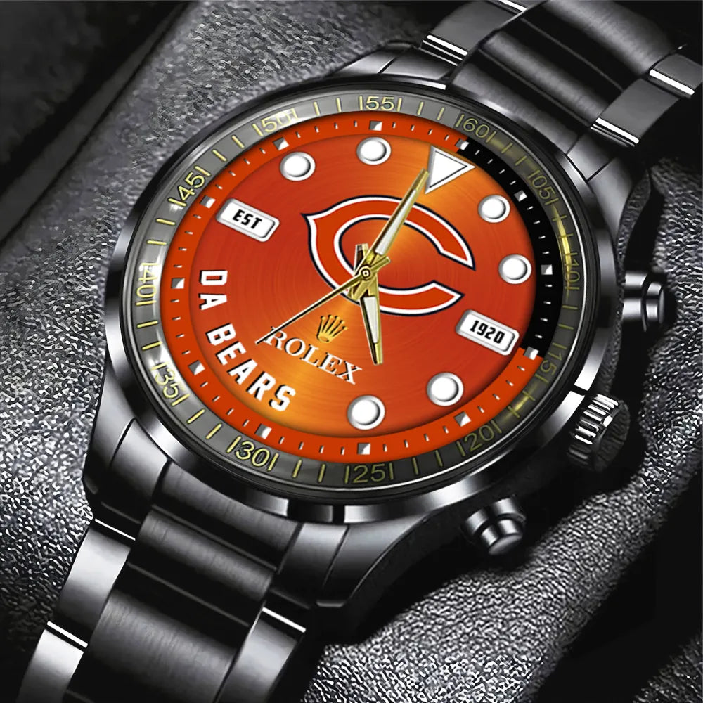 Chicago Bears x Rolex Black Stainless Steel Watch – MAITM13229