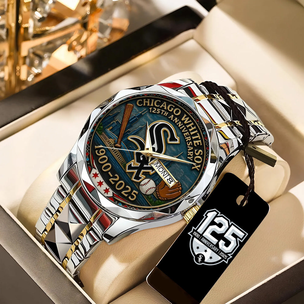 Chicago White Sox Alloy Luxury Quartz Watch – TANTN 15289