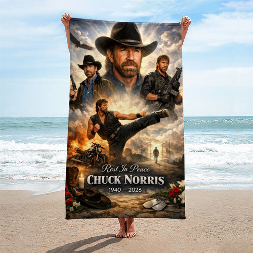Chuck Norris Rectangle Beach Towel – HOATT16967