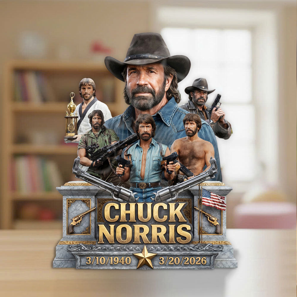 Chuck Norris Custom Shape Acrylic Plaque – GNE5599