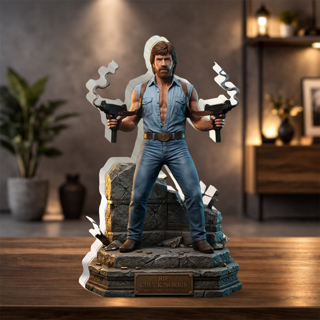 Chuck Norris Custom Shape Acrylic Plaque – HOATT17067