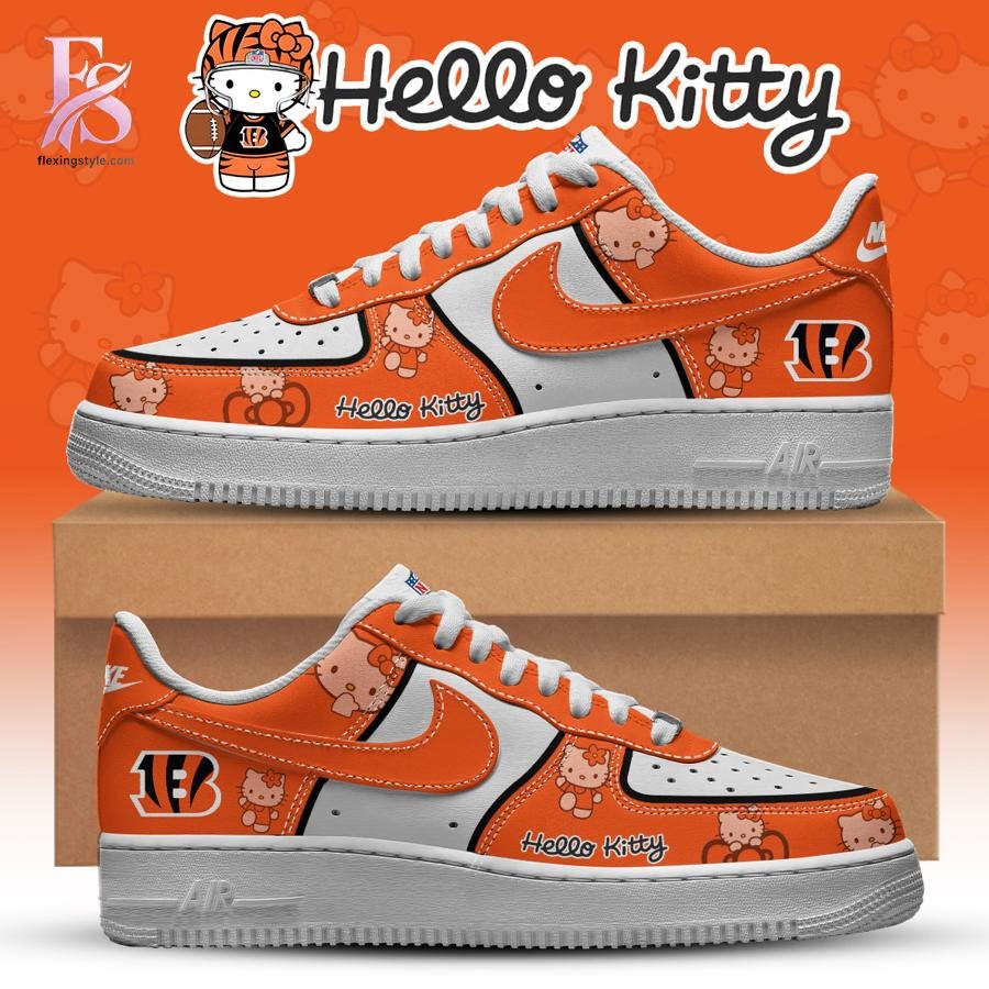Cincinnati Bengals Hello Kitty Air Force Shoes