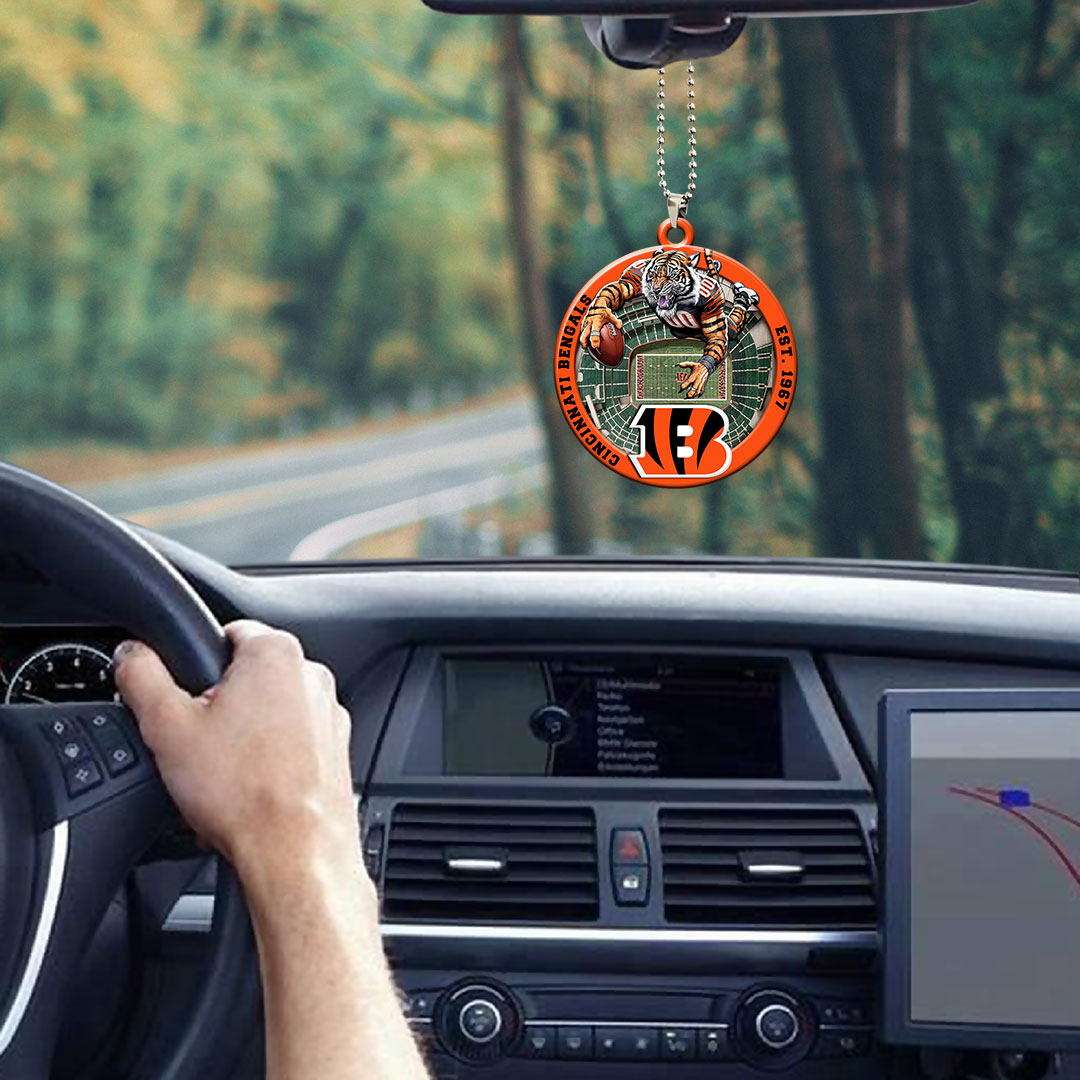 Cincinnati Bengals Custom shape 2-sided Acrylic Car Ornament – HOATT12578