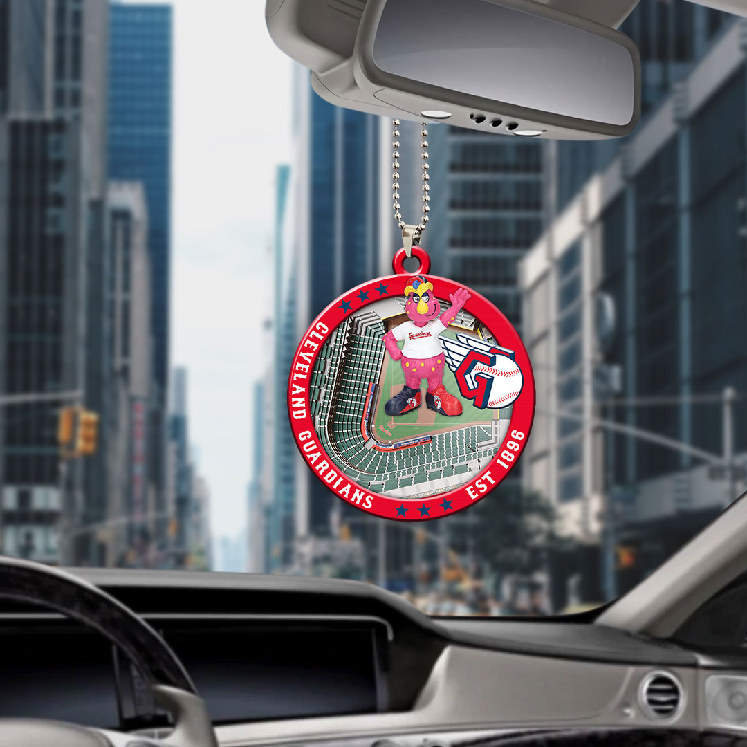 Cleveland Guardians Custom shape 2-sided Acrylic Car Ornament – HOATT13039