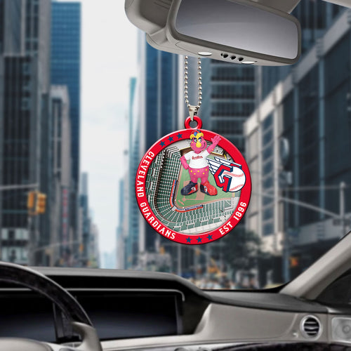 Cleveland Guardians Custom shape 2-sided Acrylic Car Ornament – HOATT13039