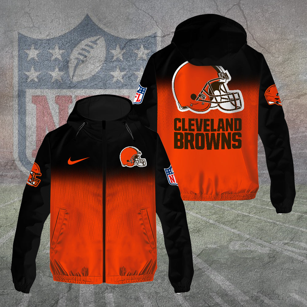 Cleveland Browns 3D Windbreaker Jacket – TANTN15738