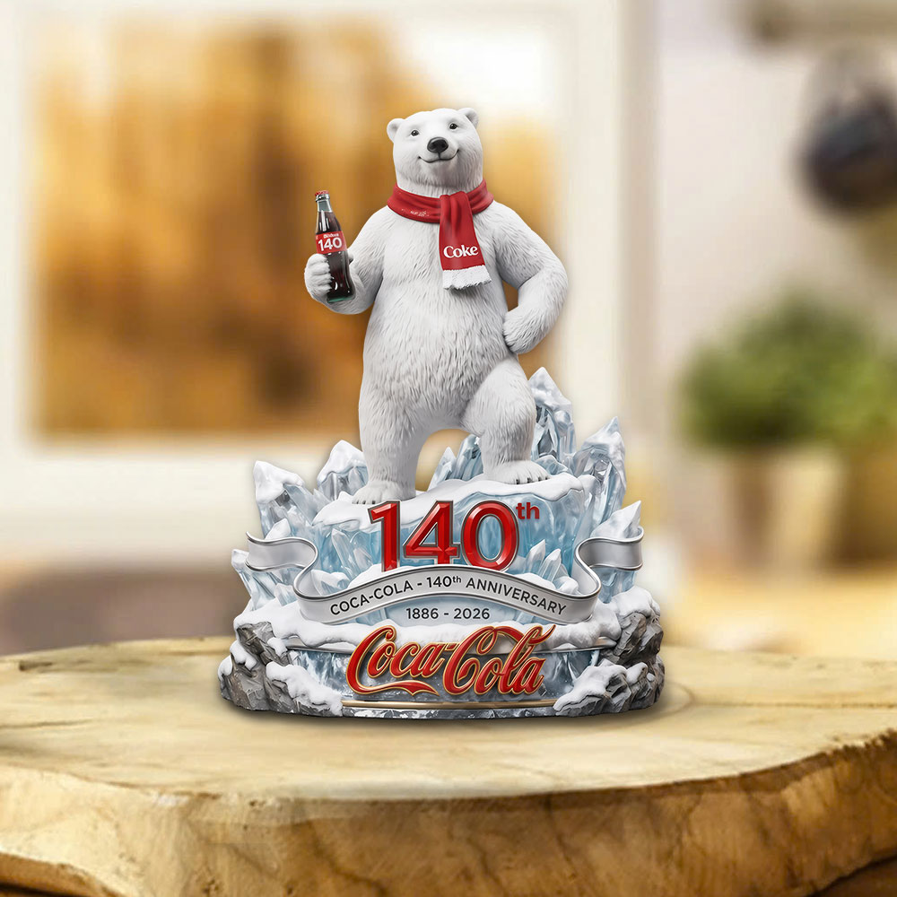 Coca-Cola 140th Anniversary Custom Shape Acrylic Plaque – TANTN24880