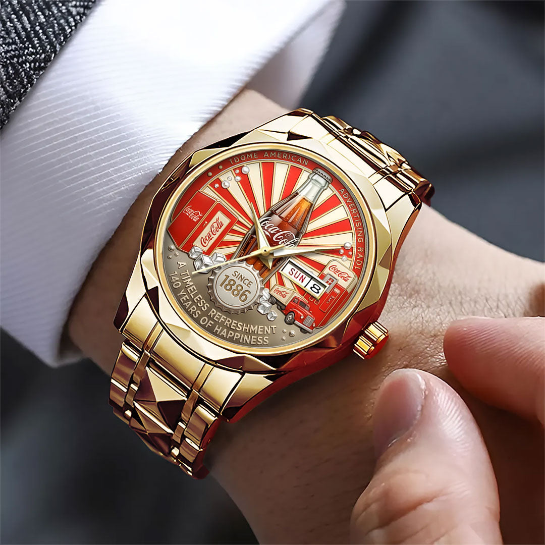 Coca-Cola 140th Anniversary Alloy Luxury Quartz Watch – TANTN21501