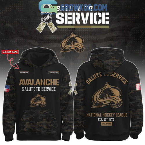 Colorado Avalanche Salute To Service Veterans Day Hoodie Shirt