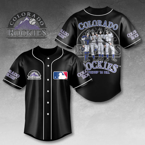 Colorado Rockies x KISS Baseball Jersey – HOATT13407
