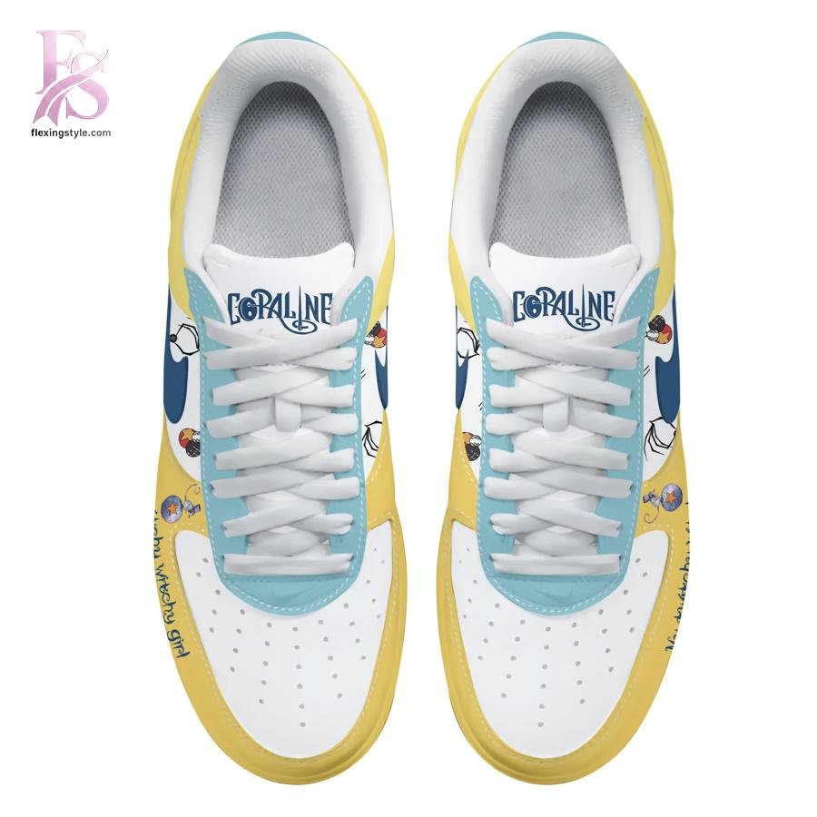 Coraline my twitchy witchy girl Air Force Shoes