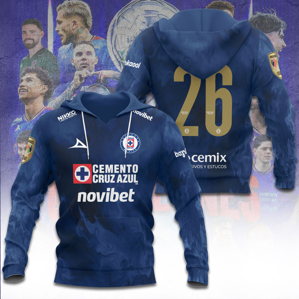 Cruz Azul Campeón del Clausura 25/26 3D Apparel – TANTN23175