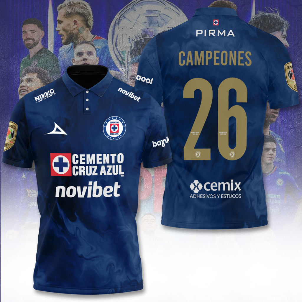 Cruz Azul Campeón del Clausura 25/26 3D Apparel – TANTN23175