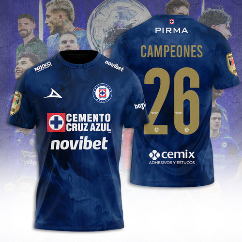 Cruz Azul Campeón del Clausura 25/26 3D Apparel – TANTN23175