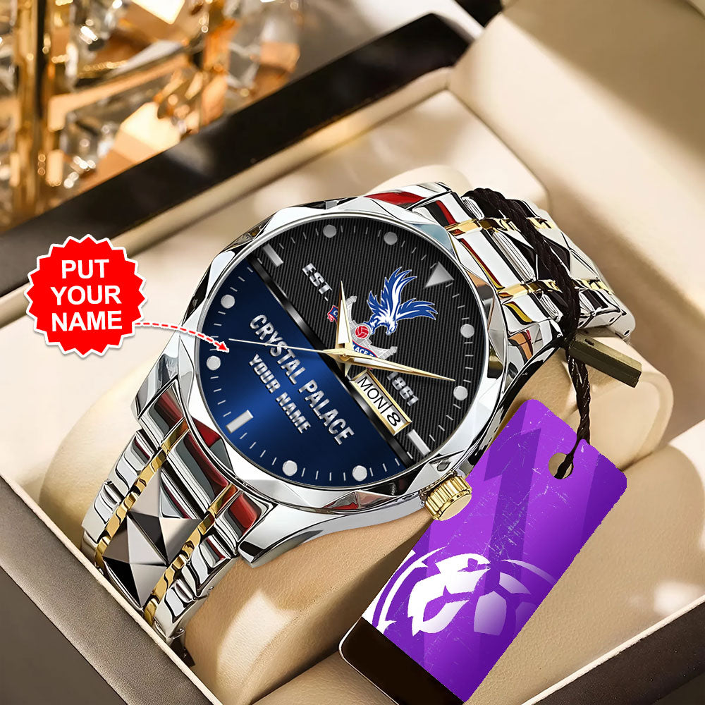 Personalized Crystal Palace FC Alloy Luxury Quartz Watch – TANTN15470