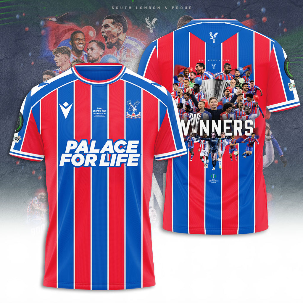 Crystal Palace FC UEFA Conference League Winners 2026 3D Apparel – TANTN23213