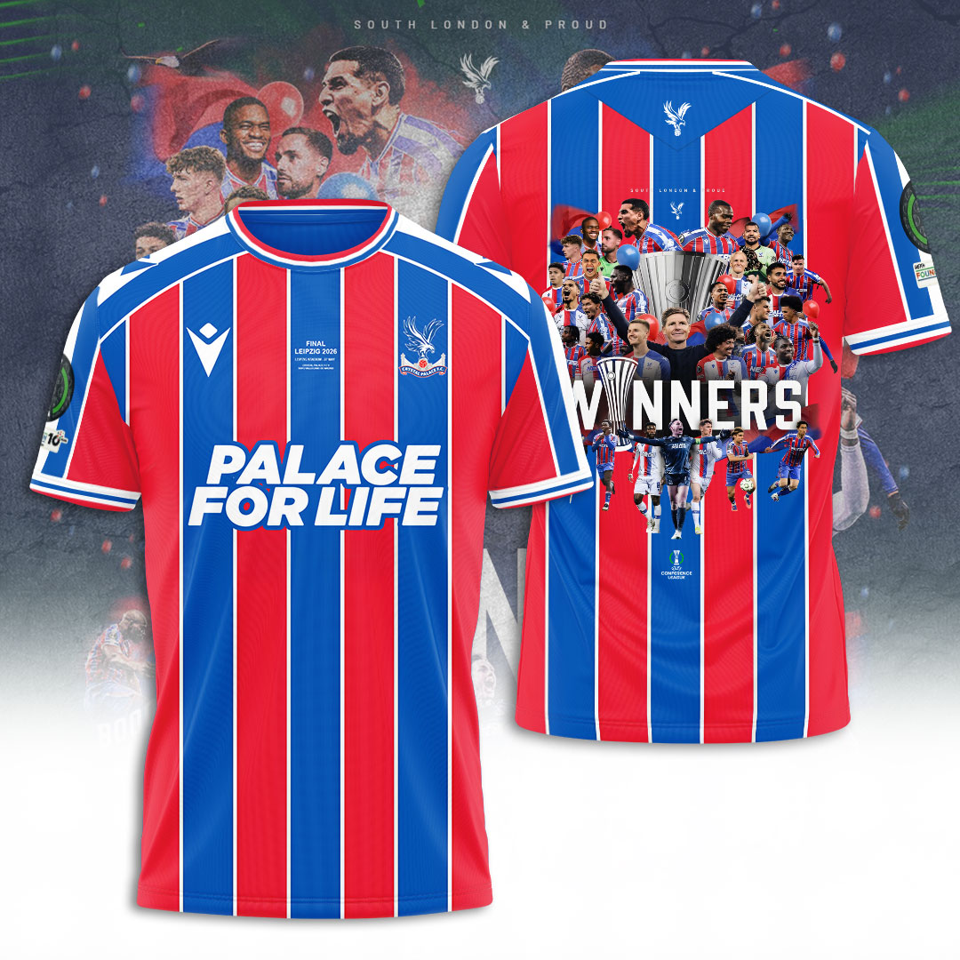 Crystal Palace FC UEFA Conference League Winners 2026 3D Apparel – TANTN23213