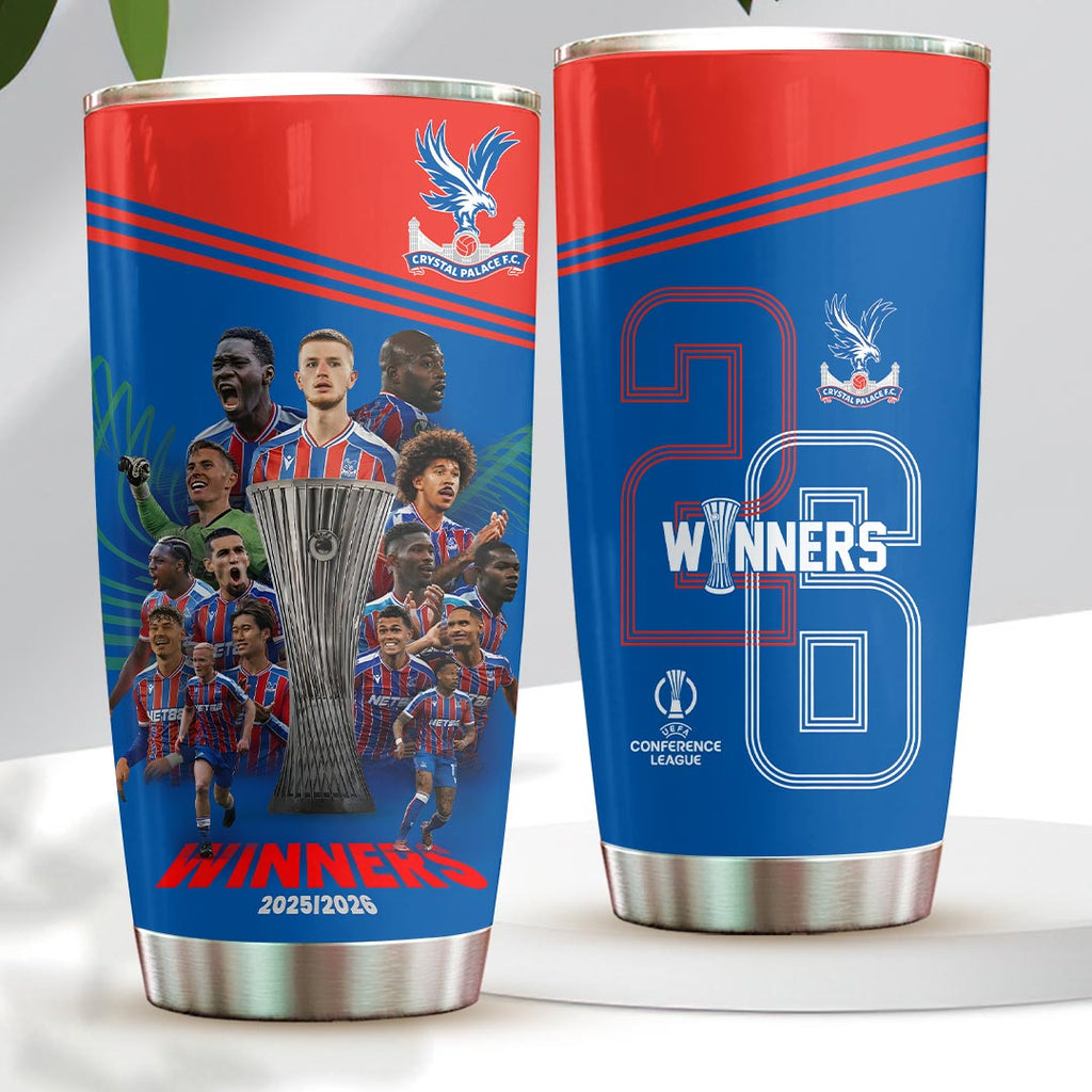 Crystal Palace FC 2026 UEFA Conference League Winners Tumbler Cup – HOATT18295