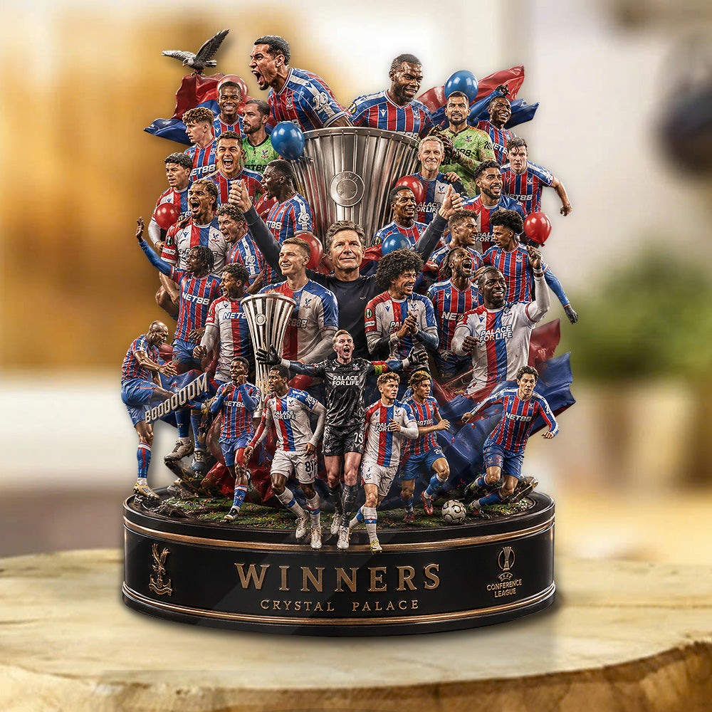 Crystal Palace FC 25/26 Conference League Champions Custom Shape Acrylic Plaque – GNE6682