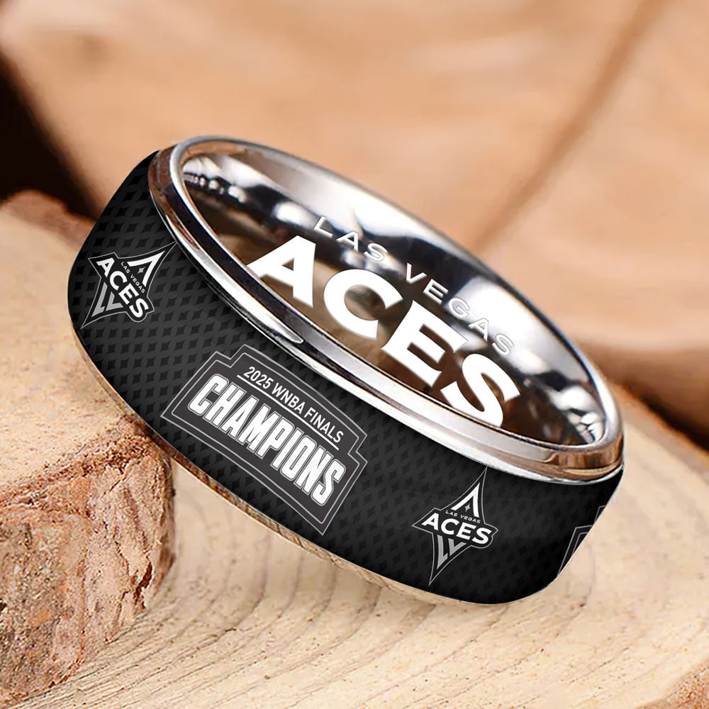 Las Vegas Aces 2025 WNBA Champions Custom Alloy Ring – TMTHU1448