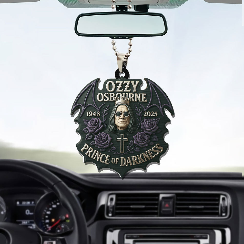 Ozzy Osbourne Custom Shape 1-sided Acrylic Car Ornament – TMTHU 134