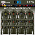 Custom Team Big Ten Conference Teams 2025 Military Appreciation Hoodie