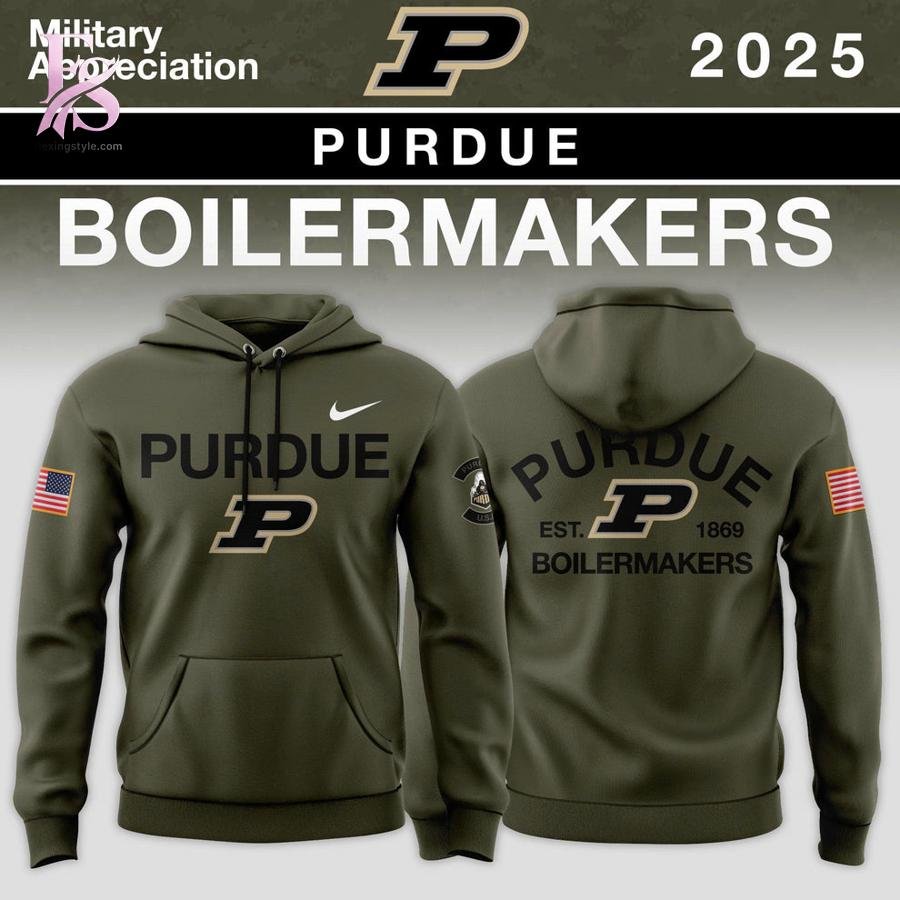 Custom Team Big Ten Conference Teams 2025 Military Appreciation Hoodie