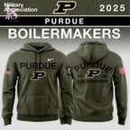 Custom Team Big Ten Conference Teams 2025 Military Appreciation Hoodie