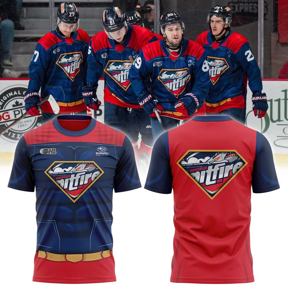 Windsor Spitfires 2526 Super Hero Night Shirt