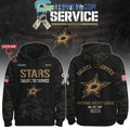 Dallas Stars Salute To Service Veterans Day Hoodie Shirt
