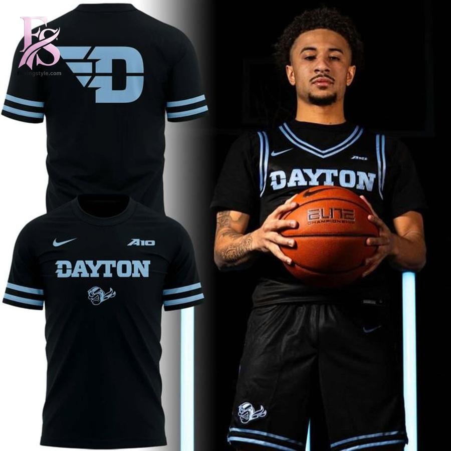 Dayton Flyers Stealth Black Shirt