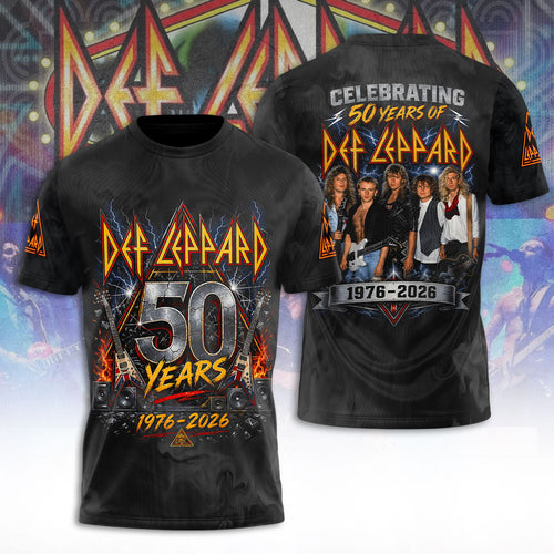 Def Leppard 50th Anniversary 3D Apparel – TANTN24672