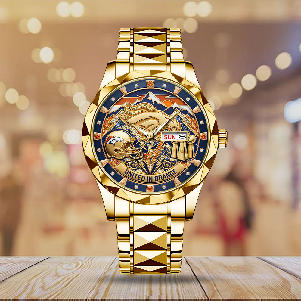 Denver Broncos Alloy Luxury Quartz Watch – MAITM14504