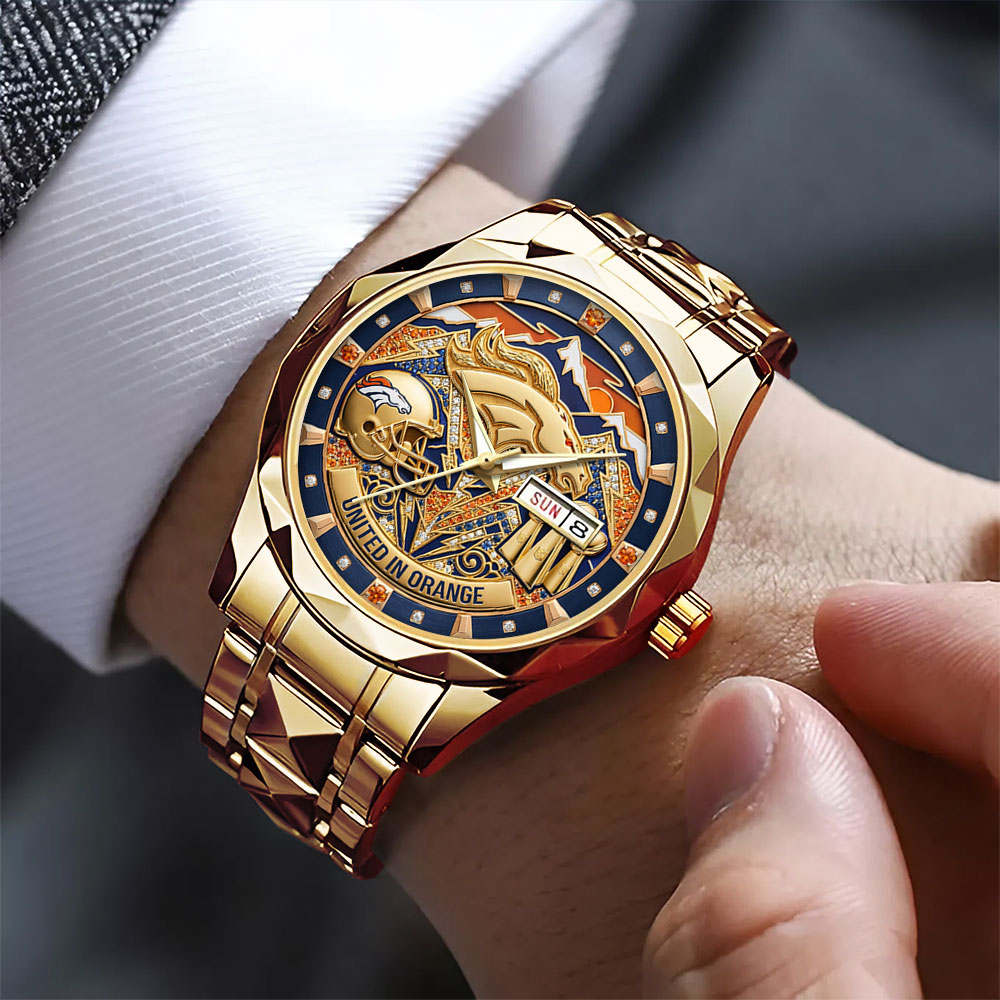 Denver Broncos Alloy Luxury Quartz Watch – MAITM14504
