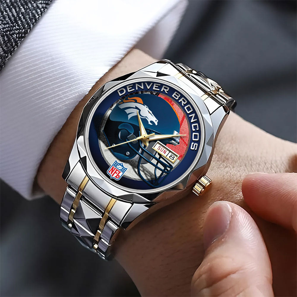 Denver Broncos Alloy Luxury Quartz Watch – TANTN16322