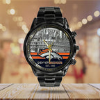 Denver Broncos Black Stainless Steel Watch – TANTN19406
