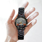 Denver Broncos Black Stainless Steel Watch – TANTN19406