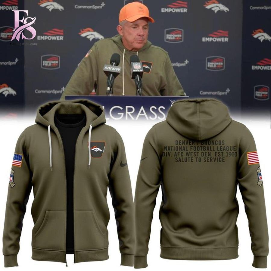 Denver Broncos Nike Olive 2025 Salute to Service Sideline Hoodie