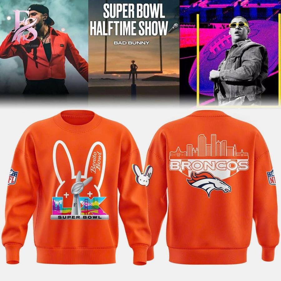 Denver Broncos ‘Super Bowl x Bad Bunny 2026 Sweatshirt