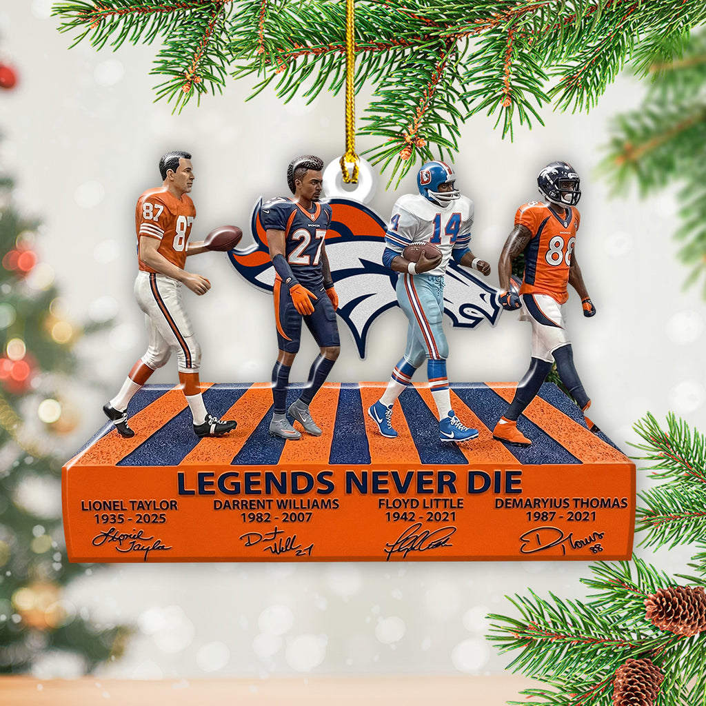 4PCS Denver Broncos Custom Shape 2-Side Printed Acrylic Ornament – TANTN19413