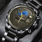 Detroit Lions 95th Anniversary 2025 Black Stainless Steel Watch – TANTN16206